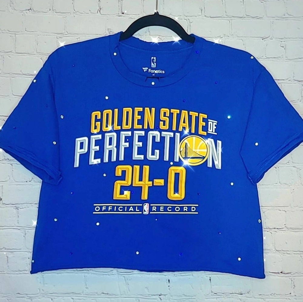 Golden State Warriors Crop Tee